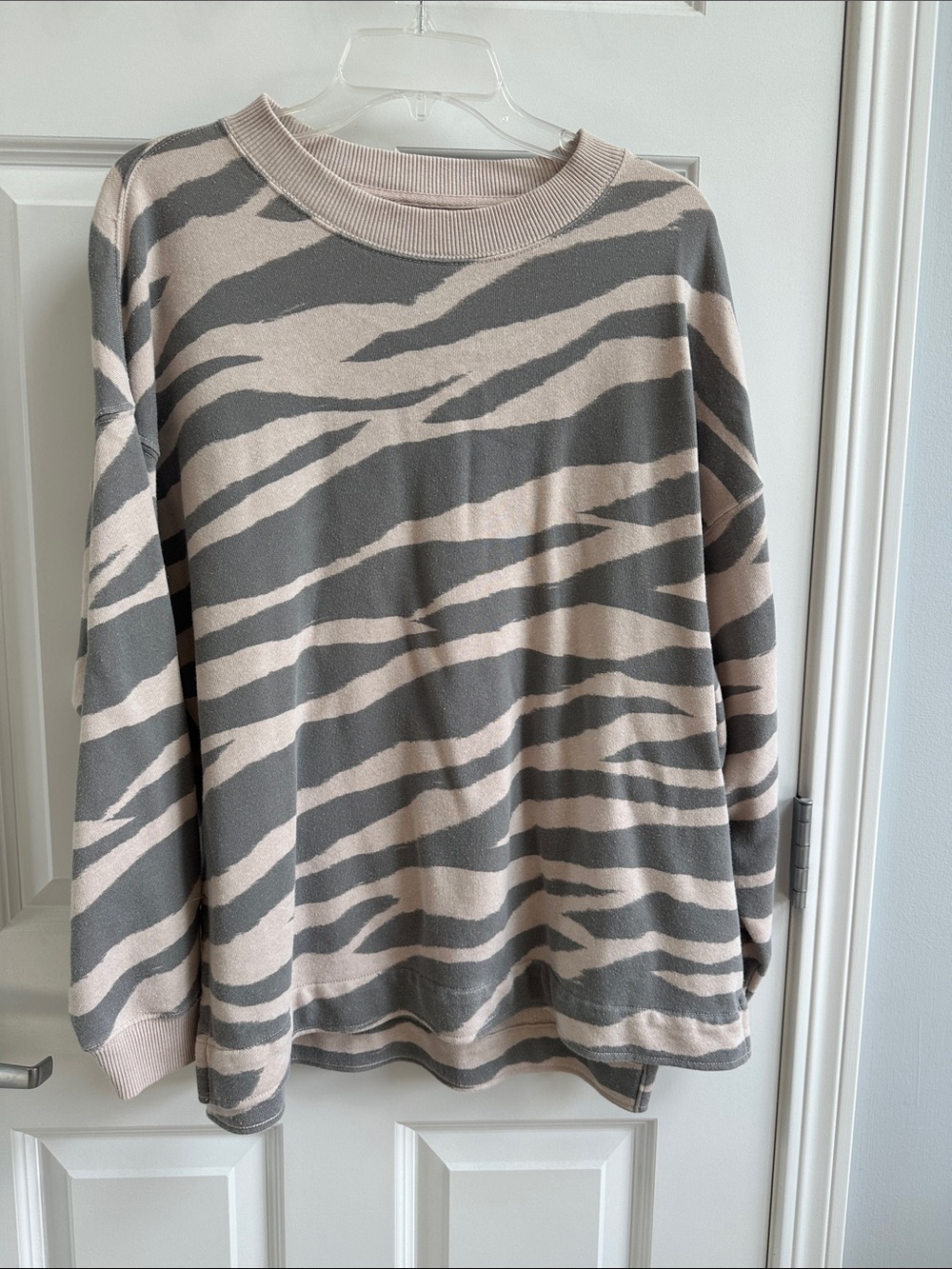 AE Zebra-Stripe Sweatshirt